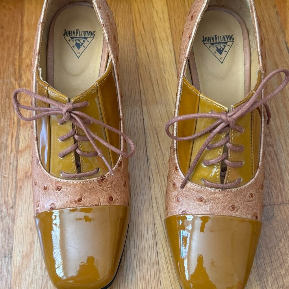 John Fluevog Oxford heels - NWOT